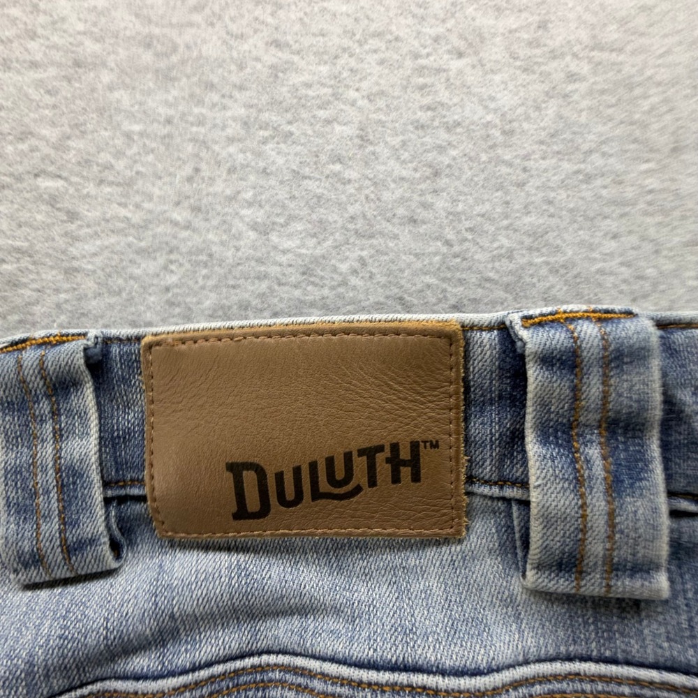 Duluth Trading Co Ballroom Double Flex Relaxed Fit Jeans Mens 48x30 Light Wash - Picture 11 of 12